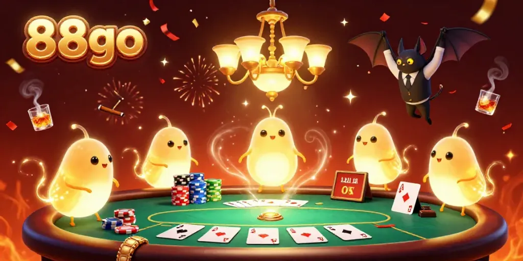 Experience the thrill of the online casino with glowworms lighting up the action at 88go.
