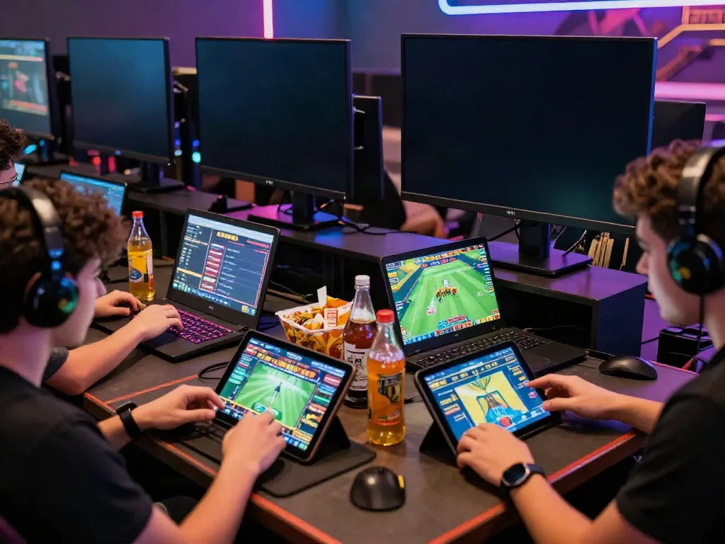 Exciting gaming experience at NBET with players engaged in online betting.