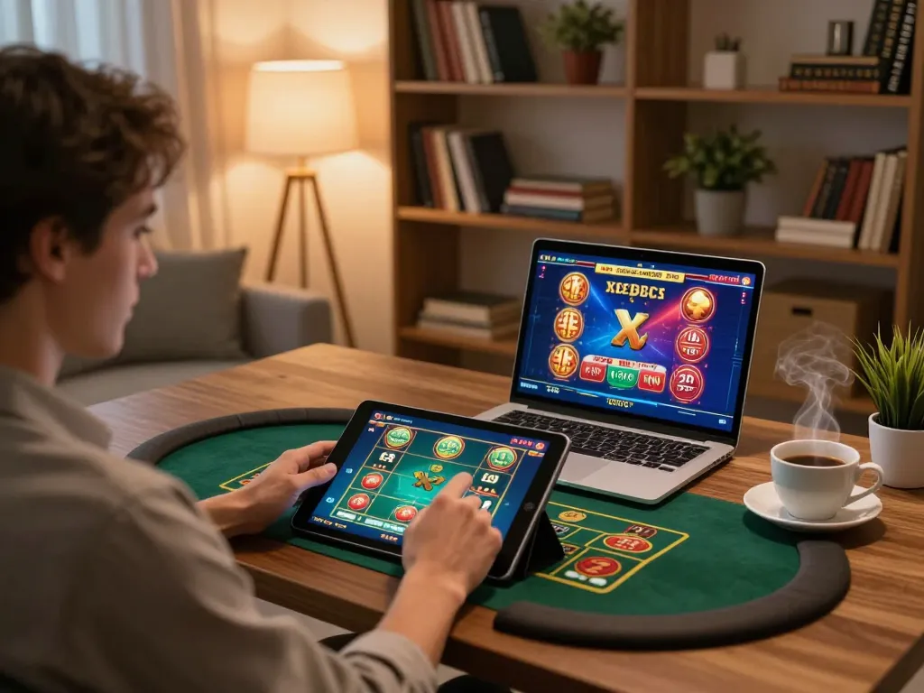 Players enjoy a thrilling gaming experience on TG88's casino app, showcasing strategic gameplay and comfort.