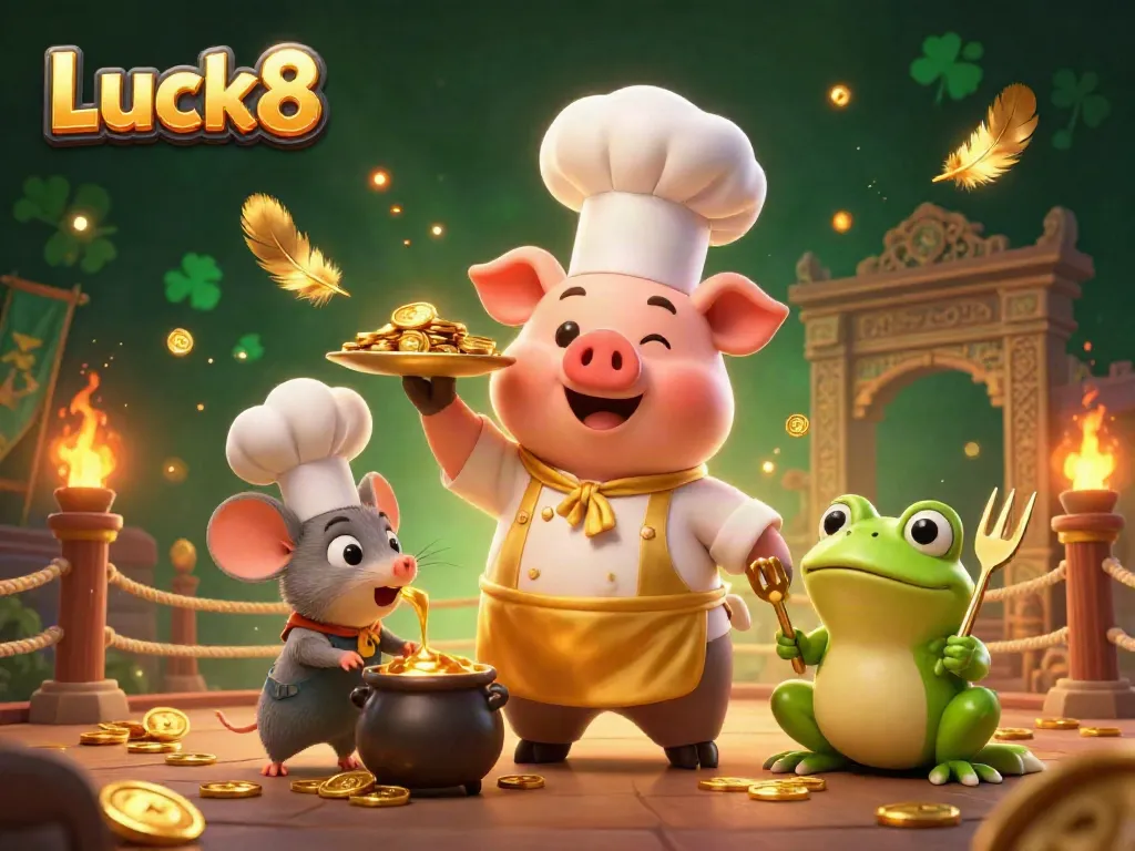 Engage in thrilling gameplay at Luck8 with dynamic characters and a vibrant casino atmosphere.