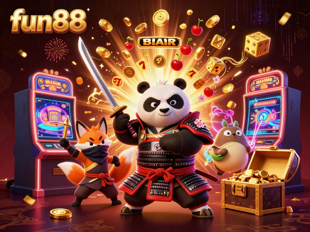 Win big at fun88 with a fierce samurai panda and thrilling casino excitement