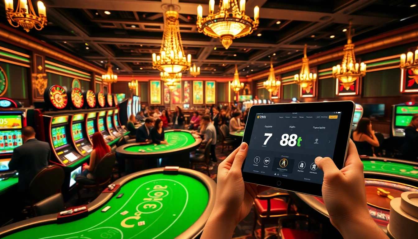 Players engaging in thrilling casino games while exploring 788t for winning opportunities.