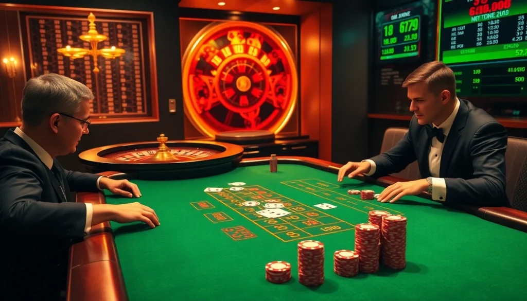 Experience an exciting game of blackjack at 69 VN's luxurious casino.