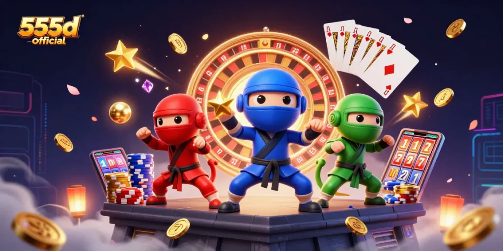 Engage in thrilling fun with 555d official as chameleon ninjas unleash casino excitement!