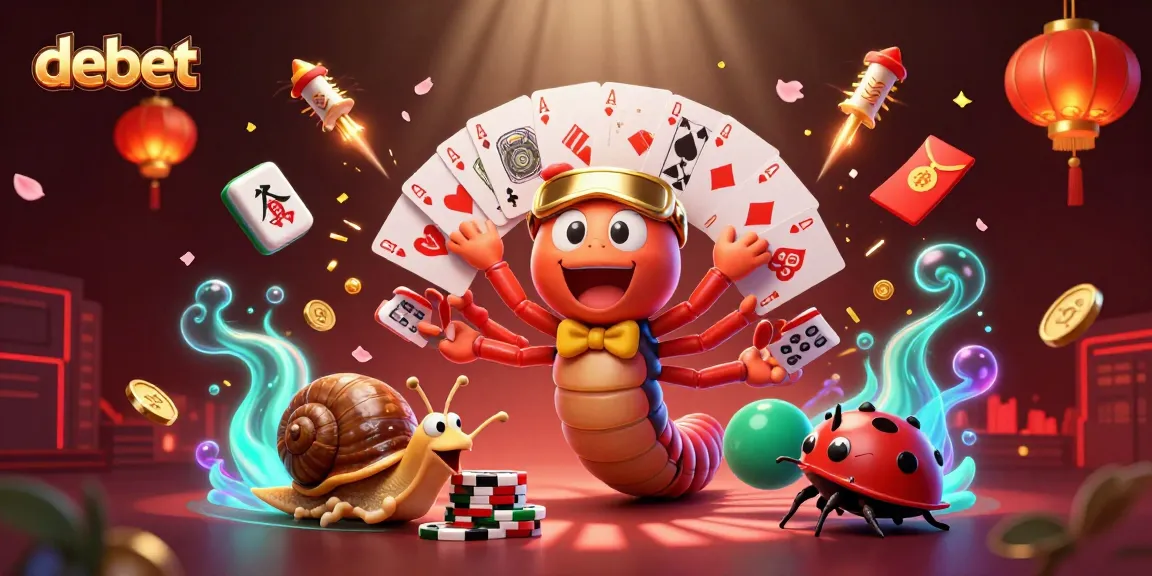 Experience debet with a vibrant casino scene featuring a millipede dealer and high-stakes moments.