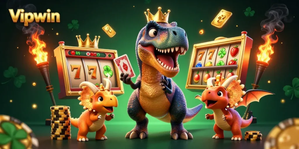 Engage in thrilling gameplay at Vipwin’s vibrant interactive casino with colorful characters and dynamic elements.