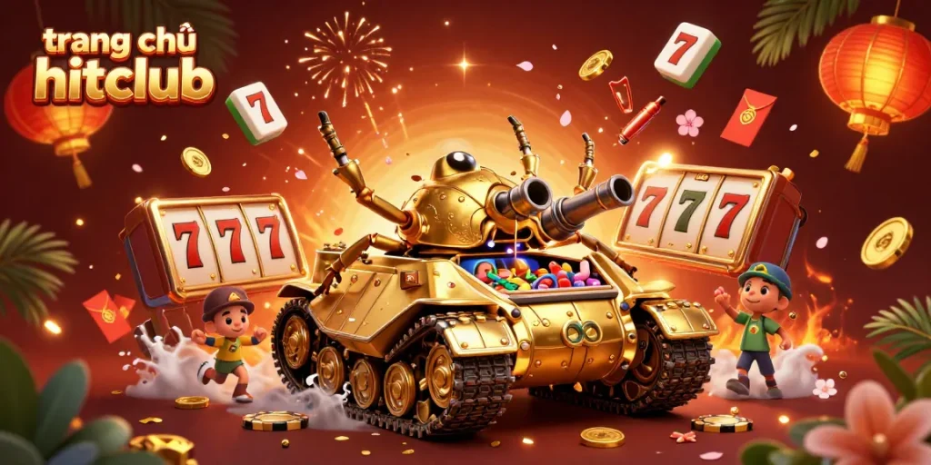 Experience vibrant gaming action at trang chủ hitclub with dynamic casino illustrations