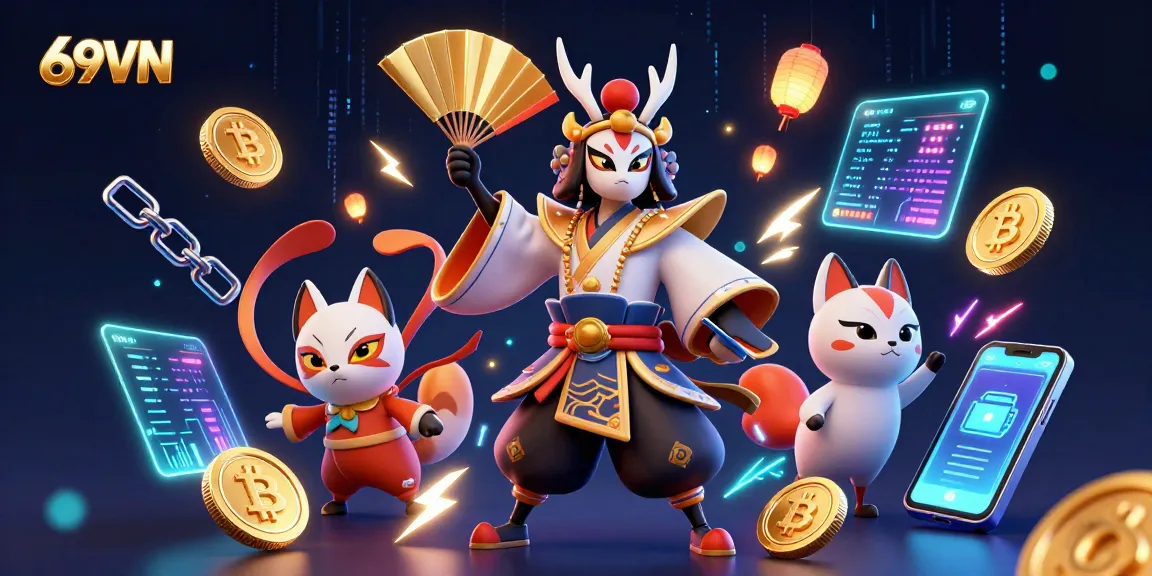 Experience thrilling gaming visuals at 69VN with a vibrant 3D casino scene.